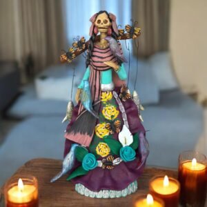 10.5” Catrina, Frida Kahlo Doll, Day of the dead, Human skeleton, Mexican decorations, Sugar skull