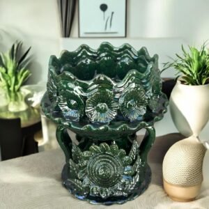 Copal Incense Burner Glazed Michoacán México Handcrarted By Artisans, Copalera Pottery Palo Santo Dry Herbs, Copalero Handmade Home Decor