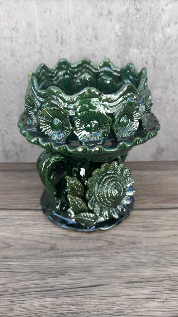 Copal Incense Burner Glazed Michoacán México Handcrarted By Artisans, Copalera Pottery Palo Santo Dry Herbs, Copalero Handmade Home Decor - Image 2