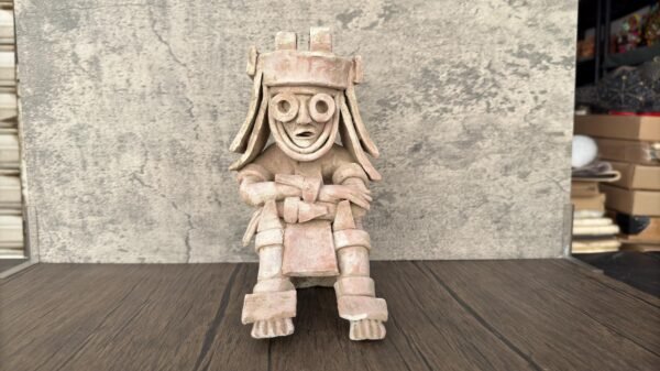 Chac Mool Mayan Lord Of Storms Handcraft Mexican Culture Home Decor Prehispanic Vintage Rustic Clay Material Antique Ancrestral Figurines - Image 2