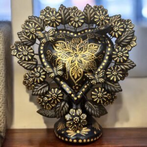 Tree Of Life Michoacán Mexican Decoration, Árbol De La Vida Mexican Heart, Decorative Heart, Heart statue Home Decor Handcrafted