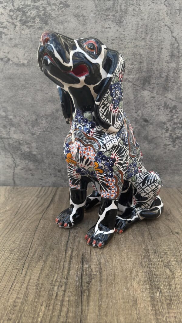 Talavera Dalmatian Dog, Ceramic dog, Talavera pottery, Mexican pottery, Cocker Spaniel statue, Dog sculpture - Image 2