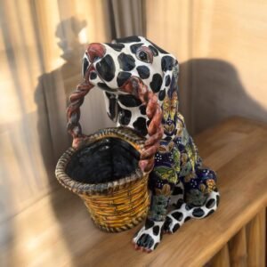 Talavera Dalmatian Dog, Ceramic dog, Talavera pottery, Mexican pottery, Cocker Spaniel statue, Dog sculpture