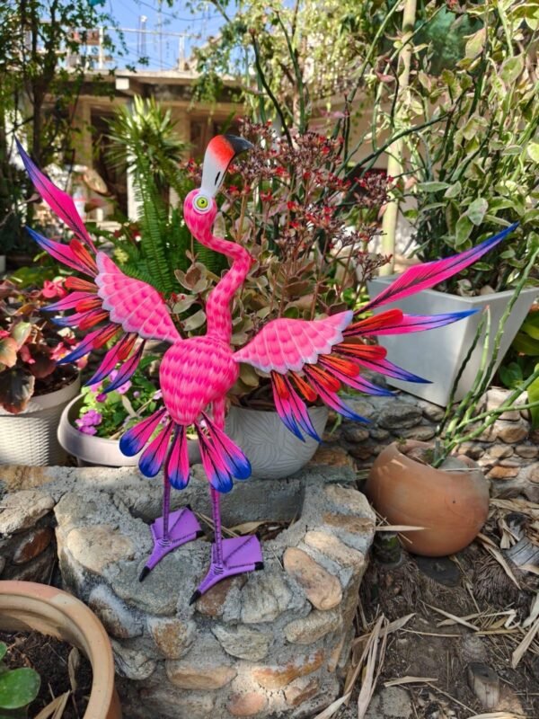 Large Flamenco Bird Statue Mexican Art Alebrije Sculpture, Wooden Heron  Decoration Figure, Made Of Wood And Hand Carved ASK FOR CUSTOMIZE