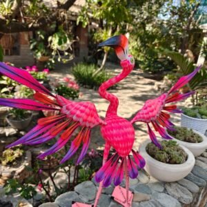 Large Flamenco Bird Statue Mexican Art Alebrije Sculpture, Wooden Heron  Decoration Figure, Made Of Wood And Hand Carved ASK FOR CUSTOMIZE