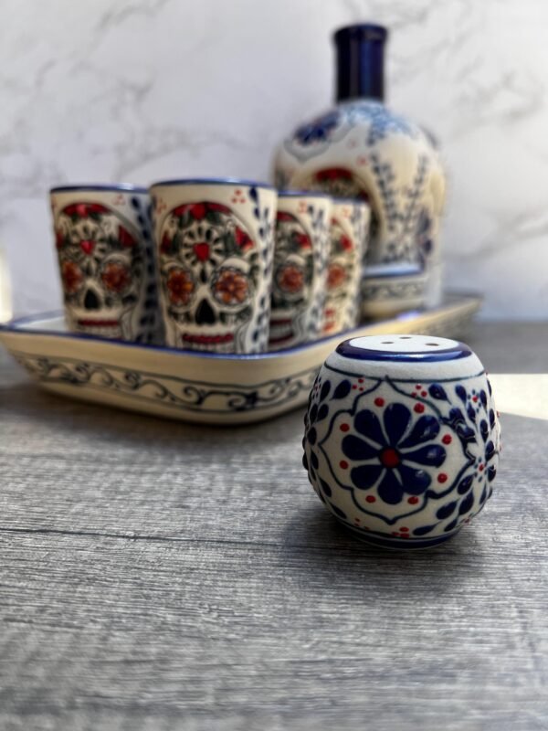 Tequila, Shot glass set, Tequila Guadalajara Or Mezcal Talavera Puebla  High Quality Pottery, Fathers day gift, Handcrafted in Mexico, 9 pzs - Image 2