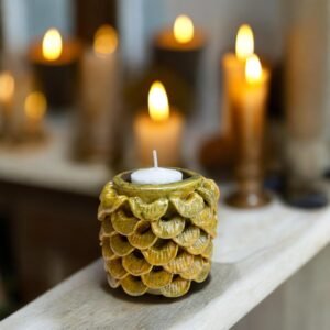 Clay Candle Holder from Michoacán Mexico,  Capula Clay Handmade Unique Traditional Pottery Candlestick, Perfect for Home Decor