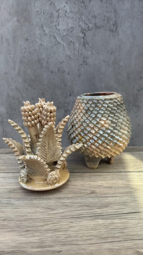 Mexican pottery, Pineapple decor, Mexican decoration, Pineapple sculpture, Glazed clay pineapple, Pottery from Michoacan - Image 4