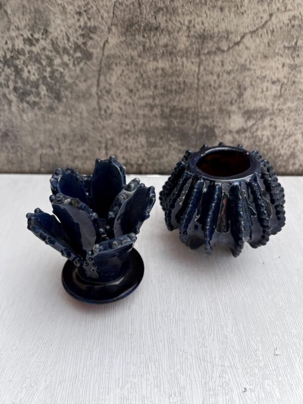 Mexican pottery, Pineapple decor, Mexican decoration, Pineapple sculpture, Glazed clay pineapple, Pottery from Michoacan - Image 3