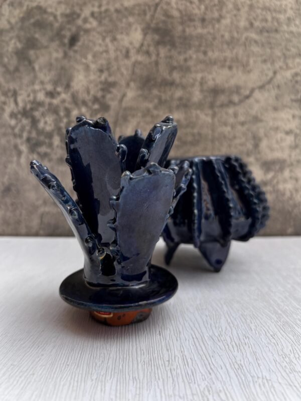 Mexican pottery, Pineapple decor, Mexican decoration, Pineapple sculpture, Glazed clay pineapple, Pottery from Michoacan - Image 2