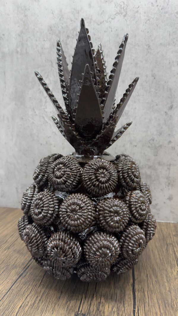 Mexican pottery, Pineapple decor, Mexican decoration, Pineapple sculpture, Glazed clay pineapple, Pottery from Michoacan - Image 2