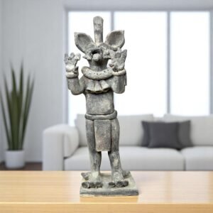 Prehispanic Tlacuache Sculpture, Handcrafted in Metepec, Mesoamerican Spirit Animal, Aztec-Inspired Clay Figure, Indigenous Mexican Art