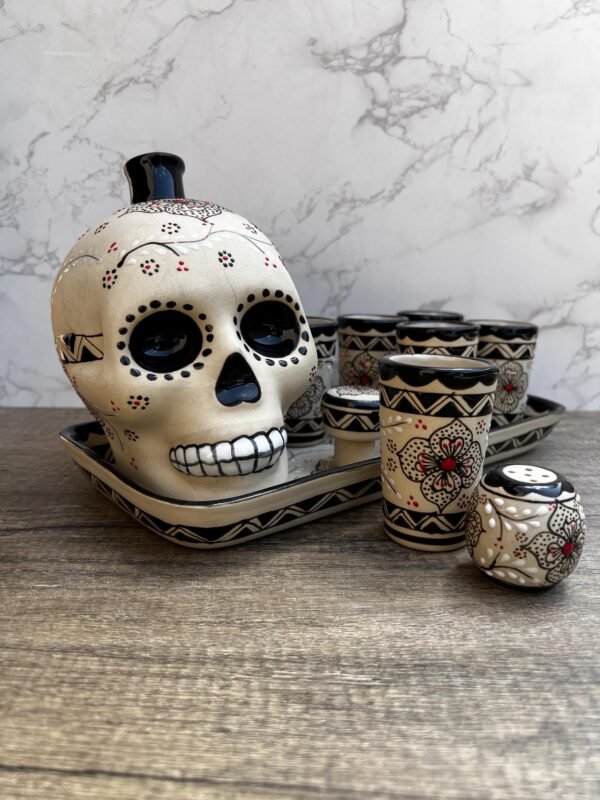 Tequila, Shot glass set, Tequila Guadalajara Or Mezcal Talavera Puebla  High Quality Pottery, Fathers day gift, Handcrafted in Mexico, 9 pzs