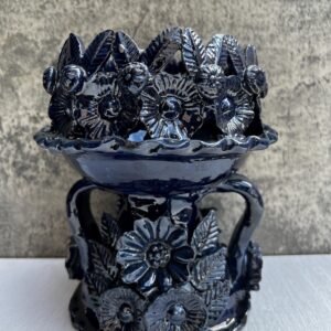 Copal Incense Burner Glazed Michoacán México Handcrarted By Artisans, Copalera Pottery Palo Santo Dry Herbs, Copalero Handmade Home Decor