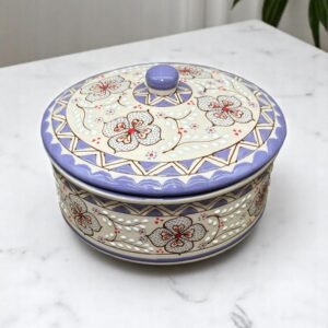 Tortillero Of Talavera Puebla Handcrafted And Handpainted by Mexican Artisans. Accessory Kitchen High Quality Keeps Warm-Gift For Mom