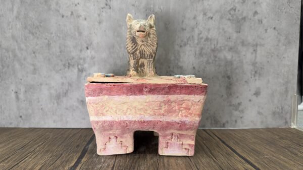 Xoloitzcuintle Jewelry Box, Handcrafted in Metepec, Mexican Clay Keepsake, Sacred Dog of the Aztecs, Mesoamerican Spirit Animal - Image 2