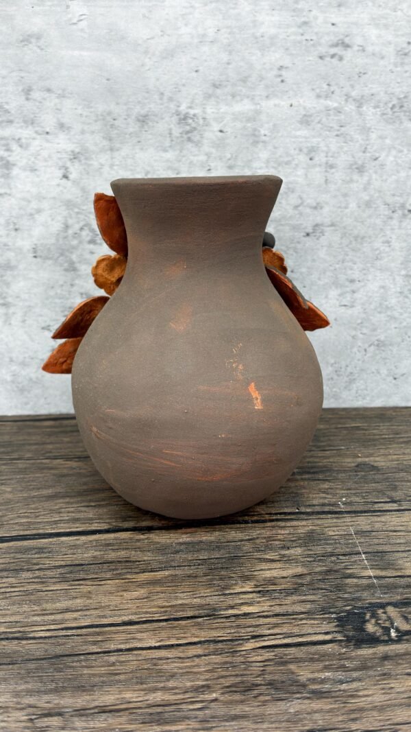 Mary Virgin Filigrana Clay Flower Vase, Artistic  Oaxaca México By Artisans Handmade Crafts, Home Decor Folk Art,  Virgen de Guadalupe - Image 5