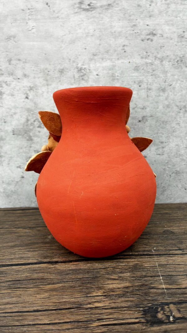 Mary Virgin Filigrana Clay Flower Vase, Artistic  Oaxaca México By Artisans Handmade Crafts, Home Decor Folk Art,  Virgen de Guadalupe - Image 5