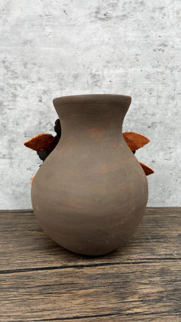 Mary Virgin Filigrana Clay Flower Vase, Artistic  Oaxaca México By Artisans Handmade Crafts, Home Decor Folk Art,  Virgen de Guadalupe - Image 5
