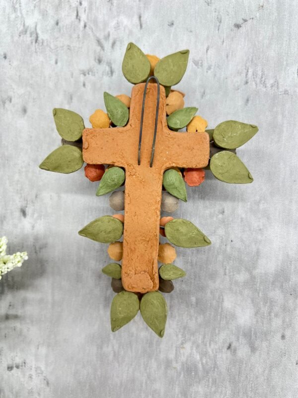 Crucifix, Mexican folk art, Cross Sculpture, Mexican cross, Cross wall hanging, Cross figurine, Decorative cross - Image 6