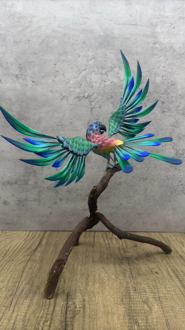 Parakeet Bird Statue Mexican Art Alebrije Sculpture, Wooden Parrot  Decoration Figure, Made Of Wood And Carved By Hand ASK FOR CUSTOMIZE - Image 5