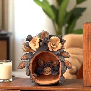 Filigrana Tealight Clay Mini Chimney, Candle Holder Artistic  Oaxaca México By Artisans Handmade Crafts, Home Decor Folk Art,  Pastillaje