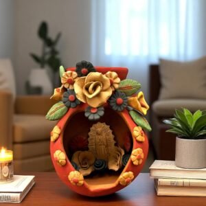 Filigrana Tealight Clay Mini Chimney, Candle Holder Artistic  Oaxaca México By Artisans Handmade Crafts, Home Decor Folk Art,  Pastillaje