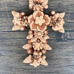 Crucifix, Mexican folk art, Cross Sculpture, Mexican cross, Cross wall hanging, Cross figurine, Decorative cross