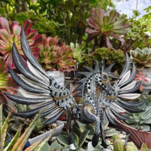 Pegasus Statue Folk Art Alebrije Sculpture, Wooden horse Mexican Decoration Figurine, Made Of Wood And Carved By Hand