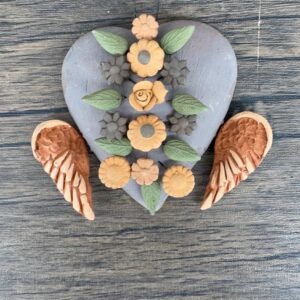 Filigrana Clay Heart Wall Hanging Ornament Artistic  Oaxaca México By Artisans Handmade Crafts, Home Decor Folk Art,  Pastillaje Technique