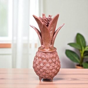 Mexican pottery, Pineapple decor, Mexican decoration, Pineapple sculpture, Glazed clay pineapple, Pottery from Michoacan