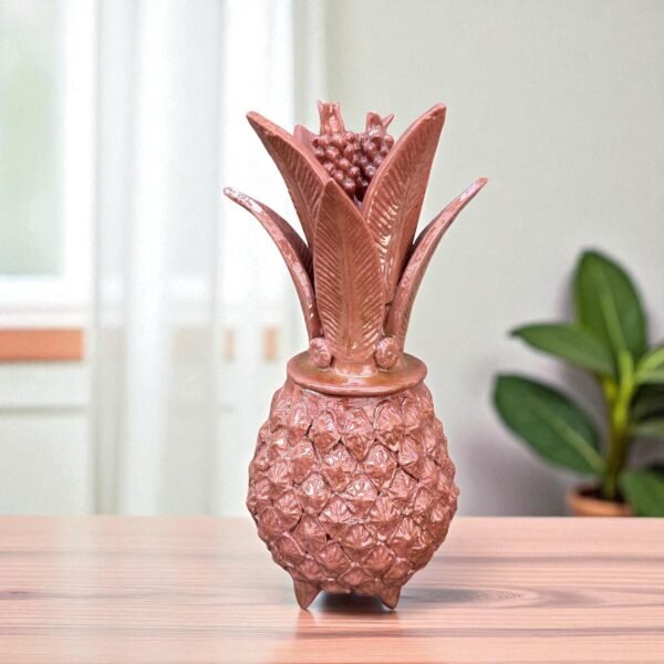 Mexican pottery, Pineapple decor, Mexican decoration, Pineapple sculpture, Glazed clay pineapple, Pottery from Michoacan