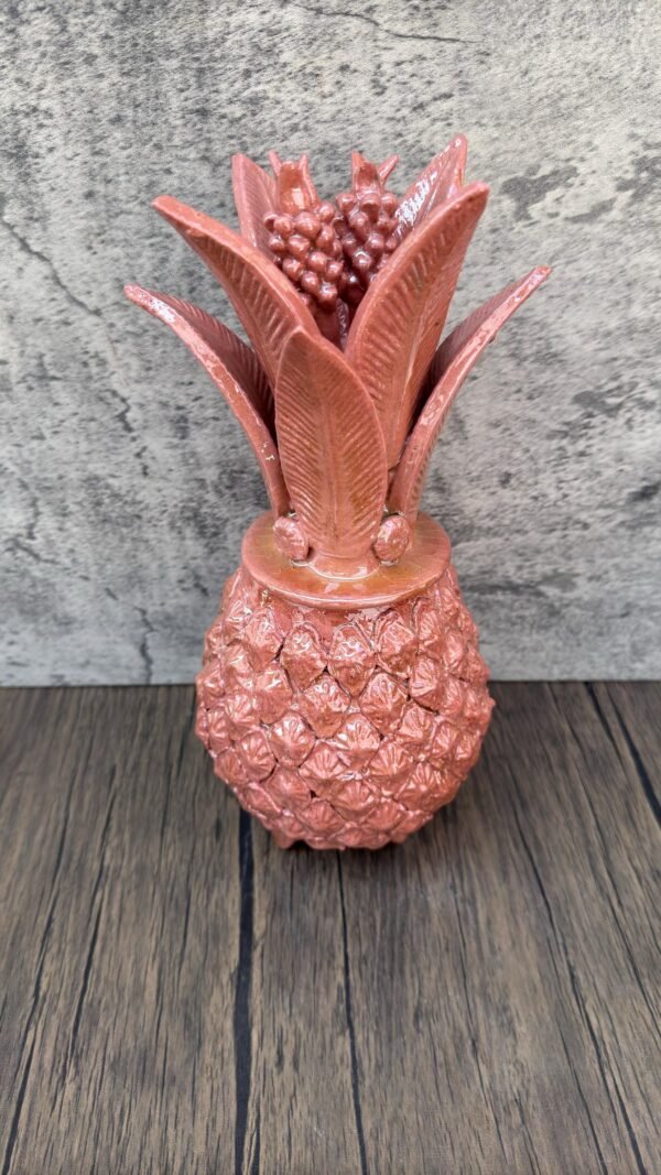 Mexican pottery, Pineapple decor, Mexican decoration, Pineapple sculpture, Glazed clay pineapple, Pottery from Michoacan - Image 2