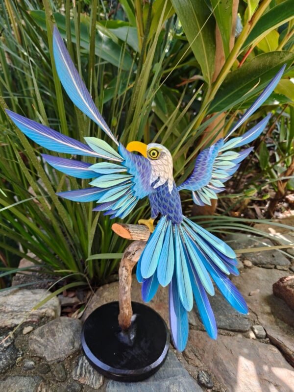 Eagle Bird Statue Mexican Art Alebrije Sculpture, Wooden Aguila  Decoration Figure, Made Of Wood And Carved By Hand ASK FOR CUSTOMIZE - Image 3