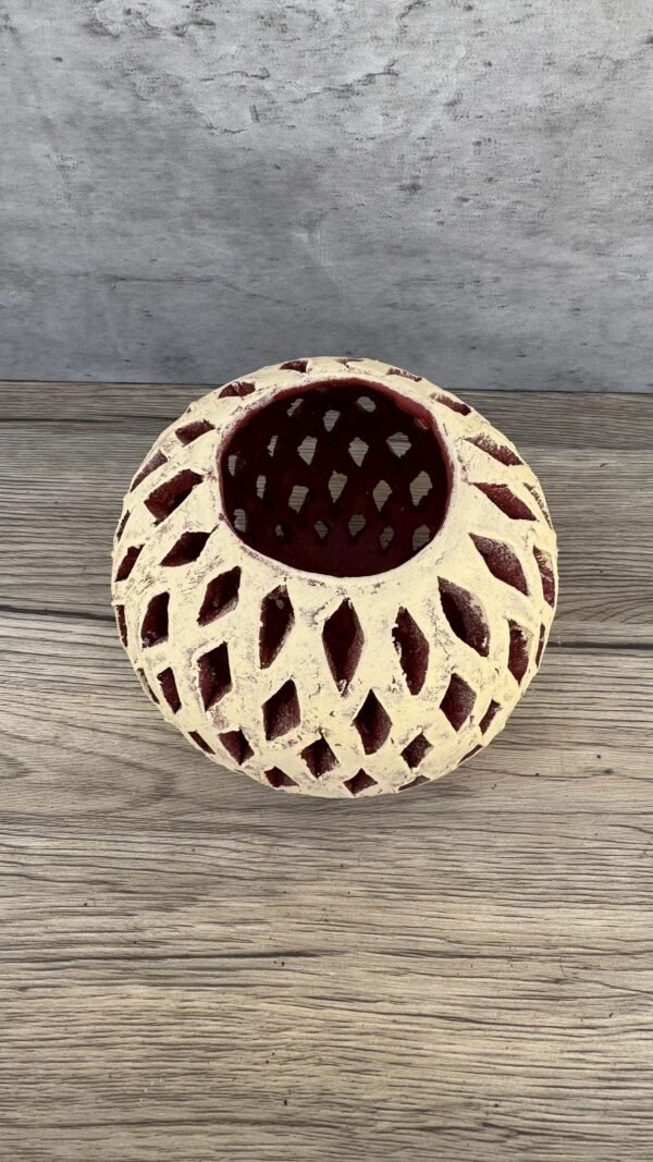 Embroidered Clay Vase From Oaxaca México Home Decor Handcrafted Jarron Barro Bordado Oaxaca Handmade Unique Designs From Artisans - Image 3