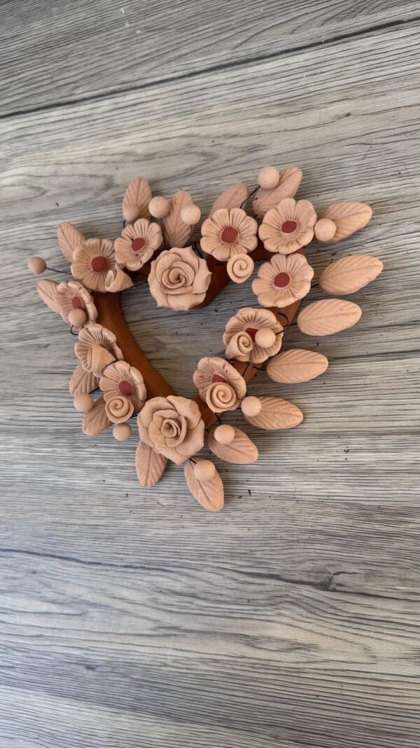 Filigrana Clay Heart Wall Hanging Ornament Artistic  Oaxaca México By Artisans Handmade Crafts, Home Decor Folk Art,  Pastillaje Technique - Image 3