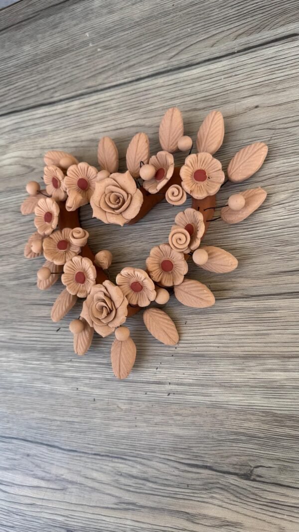 Filigrana Clay Heart Wall Hanging Ornament Artistic  Oaxaca México By Artisans Handmade Crafts, Home Decor Folk Art,  Pastillaje Technique - Image 3