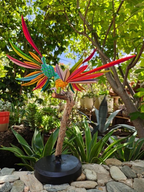 Parakeet Bird Statue Mexican Art Alebrije Sculpture, Wooden Parrot  Decoration Figure, Made Of Wood And Carved By Hand ASK FOR CUSTOMIZE - Image 4