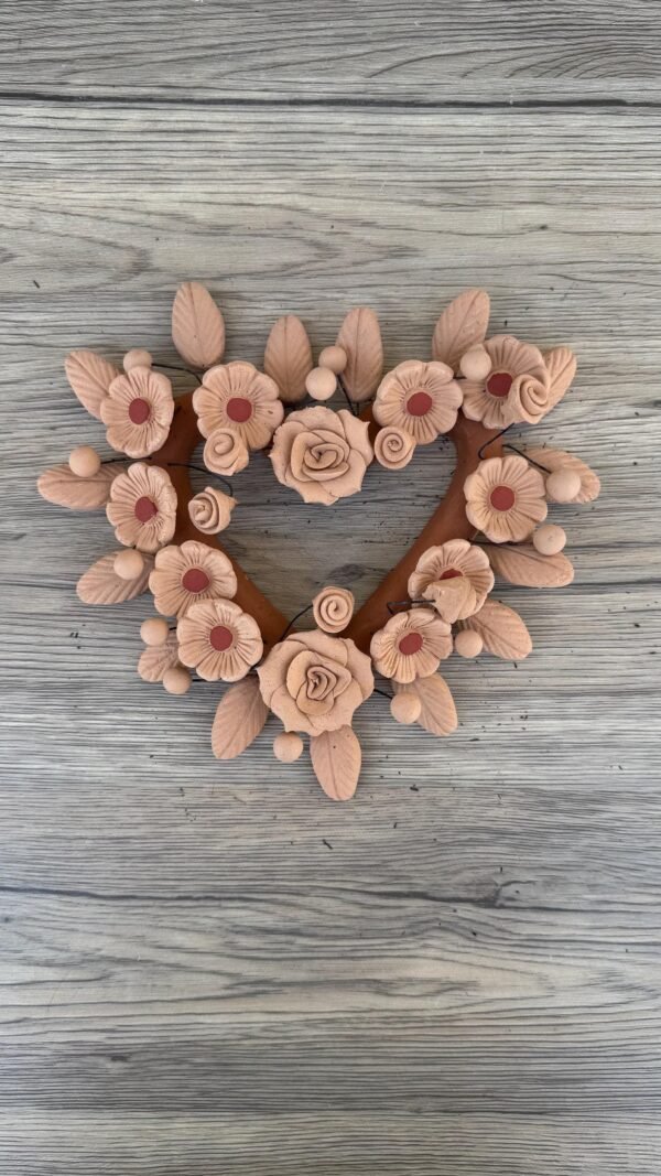 Filigrana Clay Heart Wall Hanging Ornament Artistic  Oaxaca México By Artisans Handmade Crafts, Home Decor Folk Art,  Pastillaje Technique