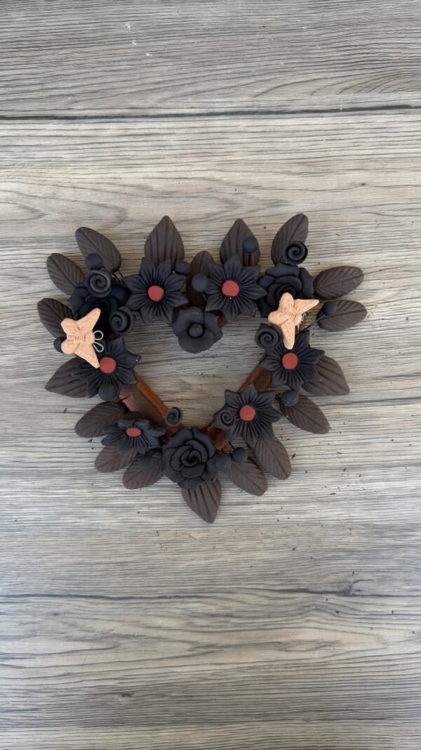 Filigrana Clay Heart Wall Hanging Ornament Artistic  Oaxaca México By Artisans Handmade Crafts, Home Decor Folk Art,  Pastillaje Technique