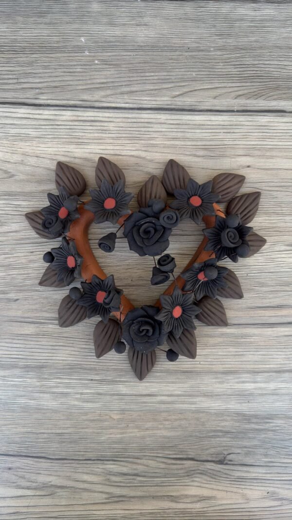 Filigrana Clay Heart Wall Hanging Ornament Artistic  Oaxaca México By Artisans Handmade Crafts, Home Decor Folk Art,  Pastillaje Technique