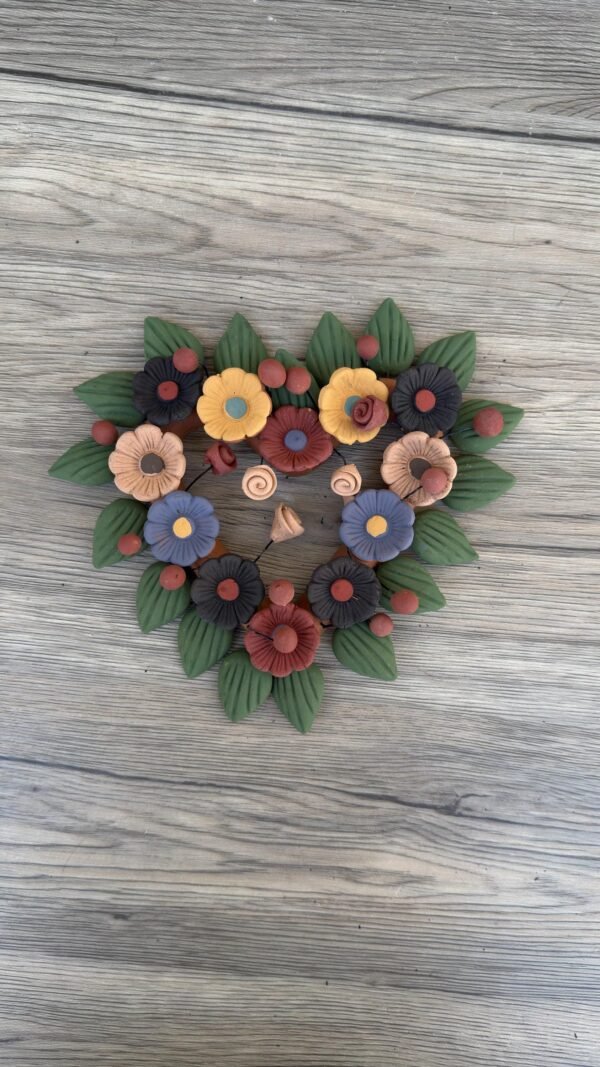 Filigrana Clay Heart Wall Hanging Ornament Artistic  Oaxaca México By Artisans Handmade Crafts, Home Decor Folk Art,  Pastillaje Technique