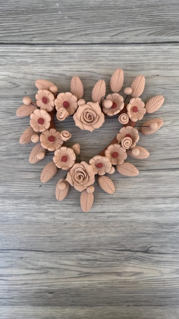 Filigrana Clay Heart Wall Hanging Ornament Artistic  Oaxaca México By Artisans Handmade Crafts, Home Decor Folk Art,  Pastillaje Technique
