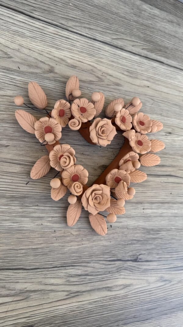 Filigrana Clay Heart Wall Hanging Ornament Artistic  Oaxaca México By Artisans Handmade Crafts, Home Decor Folk Art,  Pastillaje Technique - Image 2