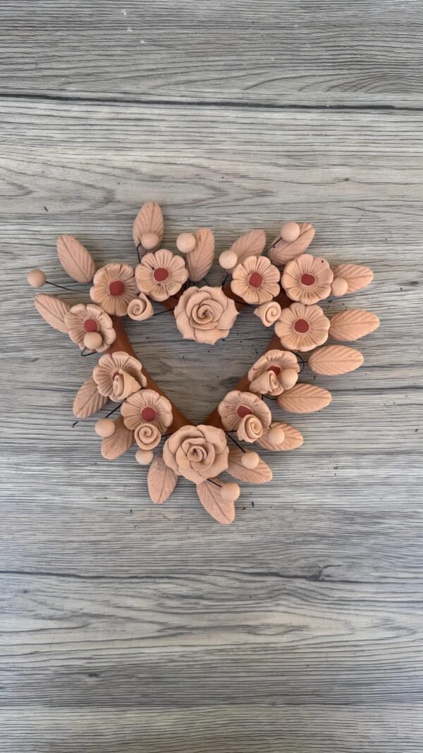 Filigrana Clay Heart Wall Hanging Ornament Artistic  Oaxaca México By Artisans Handmade Crafts, Home Decor Folk Art,  Pastillaje Technique