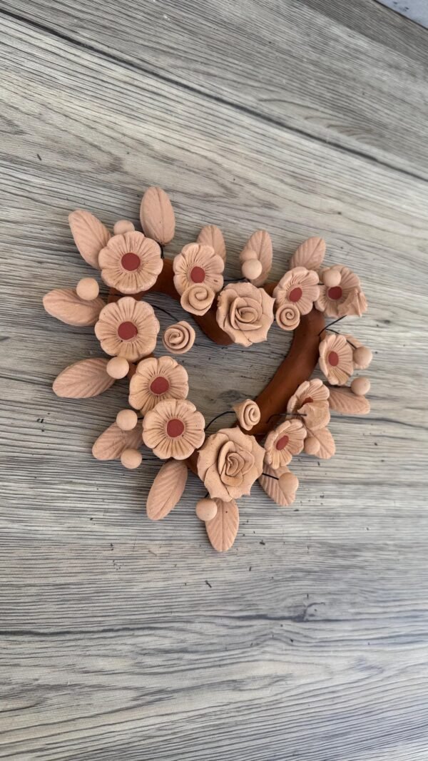 Filigrana Clay Heart Wall Hanging Ornament Artistic  Oaxaca México By Artisans Handmade Crafts, Home Decor Folk Art,  Pastillaje Technique - Image 2