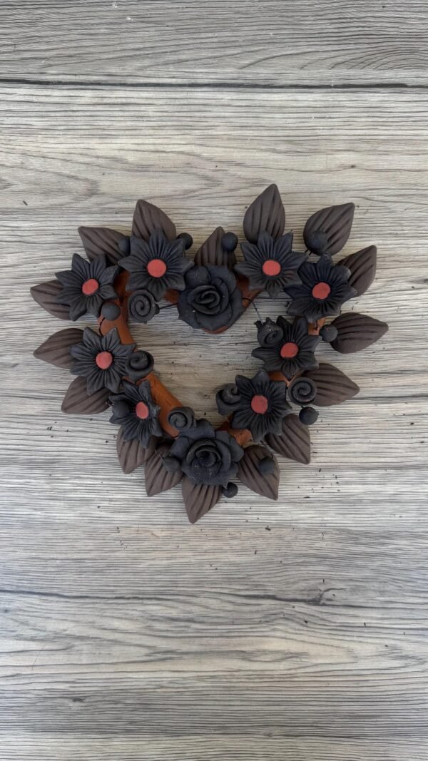 Filigrana Clay Heart Wall Hanging Ornament Artistic  Oaxaca México By Artisans Handmade Crafts, Home Decor Folk Art,  Pastillaje Technique