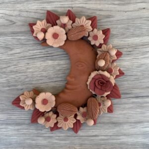 Filigrana Clay Moon Wall Hanging Ornament Artistic  Oaxaca México By Artisans Handmade Crafts, Home Decor Folk Art,  Pastillaje Technique