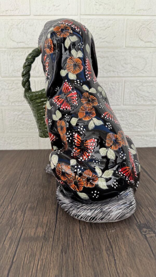 Talavera Dalmatian Dog Sculpture  Ceramic Dog, Talavera Pottery, Puebla Mexican Pottery, Cocker Spaniel Statue Handmade And Hand Painted Pot - Image 4