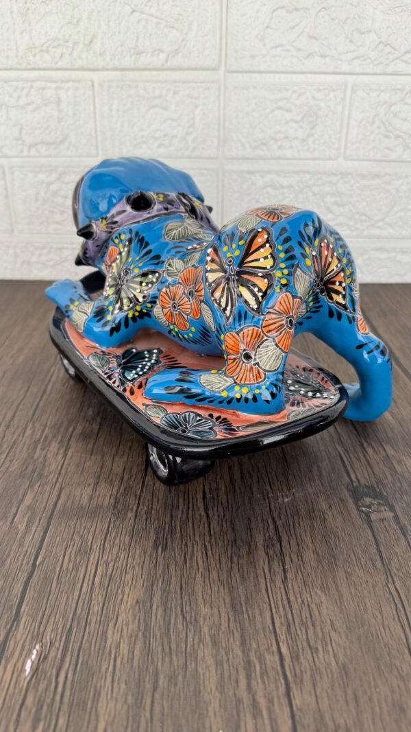 Talavera English Bullgod, Ceramic dog, Talavera pottery, Mexican pottery, English Bullgod statue, Dog sculpture - Image 3
